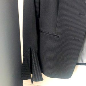 Tahari ASL Blazer and skirt size 2 petite black with stripes